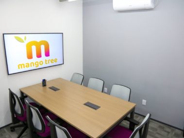 Sala de reunião Manga Palmer Tree